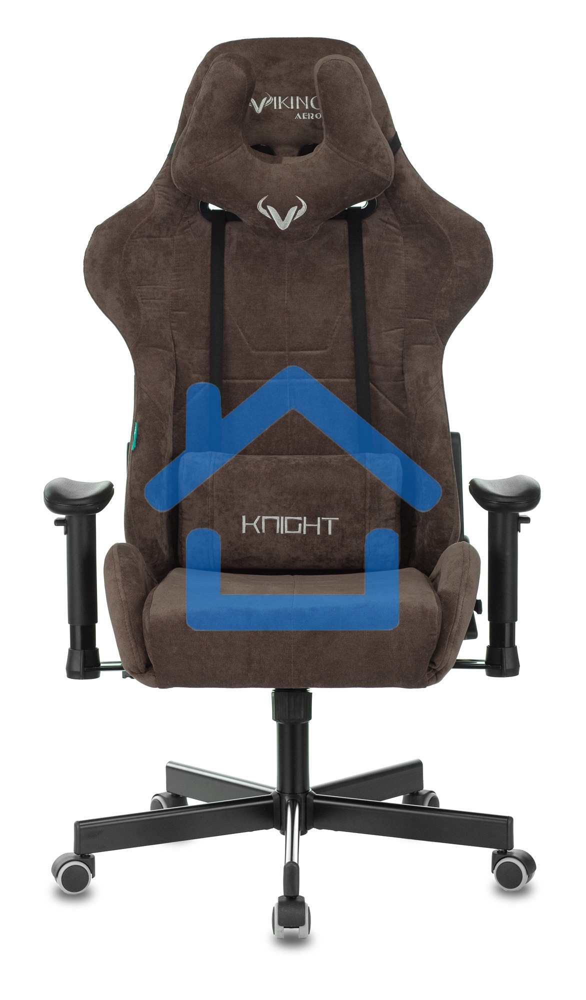 Кресло игровое Бюрократ VIKING KNIGHT LT10 FABRIC коричневый крестовина металл/пластик
