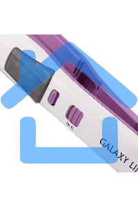 Щипцы для волос Galaxy Line GL 4516, фиолетовый, 45 Вт, максимальная температура 200°С, система ультразвукового распыления воды, съемный резервуар для воды, нагр. элемент с защитой от перегрева, пластины с керам. покрытием, ЖК-дисплей с индикацией темпера