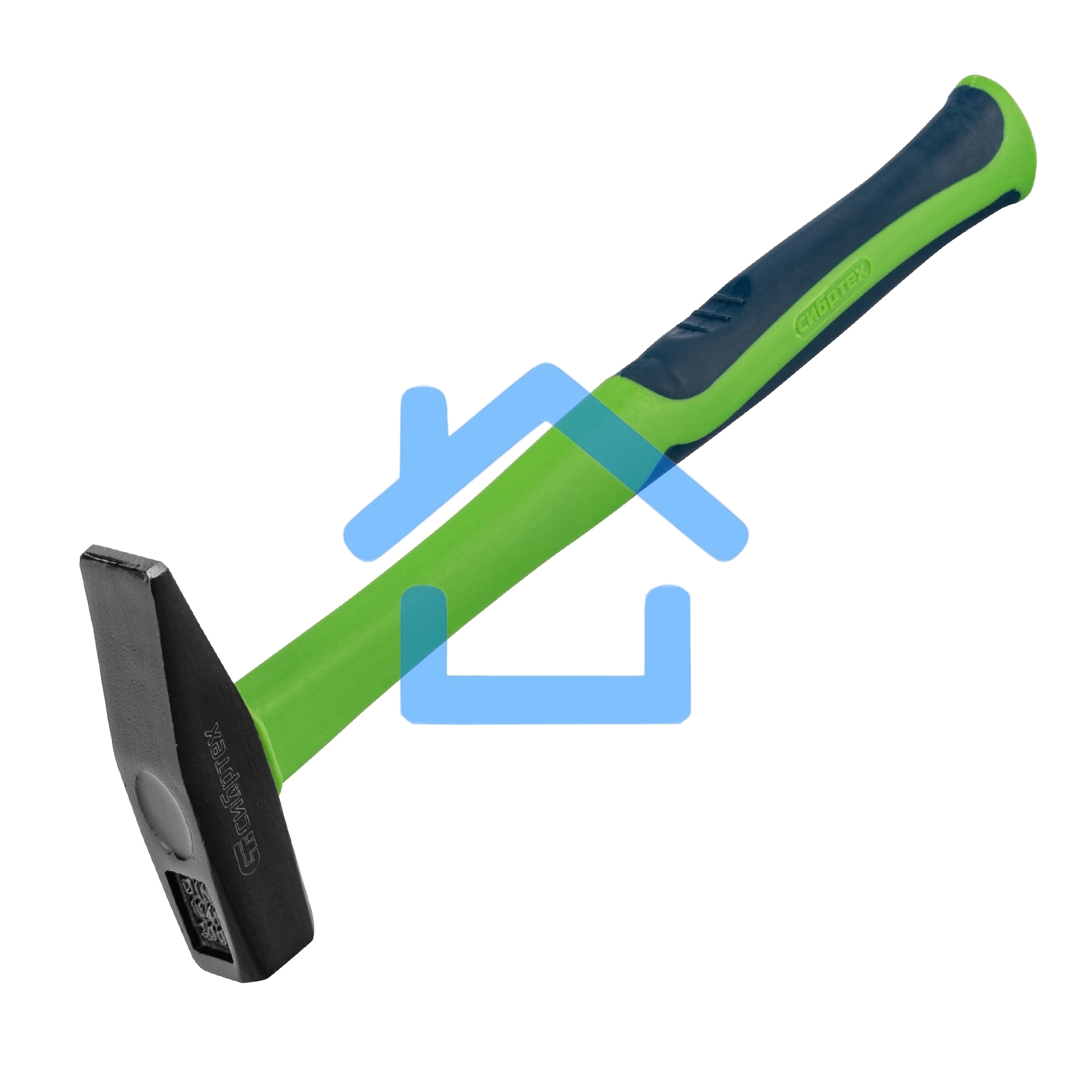 Молоток СИБРТЕХ слесарный, 200 г, фибергласовая обрезиненная рукоятка СИБРТЕХ 10318