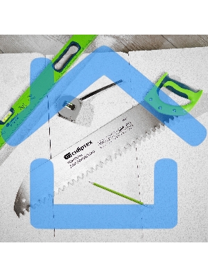 Ножовка для пенобетона СИБРТЕХ, 550 мм двухкомпонентная рукоятка 23377