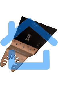 Насадка для МФИ режущая прямая, BiM, по металлу и дереву, 65 x 1,2 мм, мелкий зуб Denzel