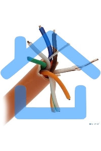 Кабель ExeGate UTP 4 пары кат.5e медь, 24AWG, LSZH, бухта 305м, оранжевый