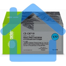 Картридж струйный Cactus CS-C8719 № 177XL черный (38 мл) для HP PhotoSmart 3100, 3210, 3213, 3310, 3313, C5183, C6100, C6183, C6200, C6283, C7183, C7200, C7280, C7283, C8183, D7100, D7160, D7300, D7363, D7463