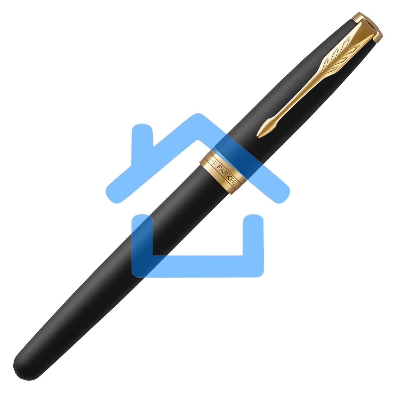 Ручка роллер Parker Sonnet Core T528 (CW1931518) Matte Black GT F черный подар.кор.