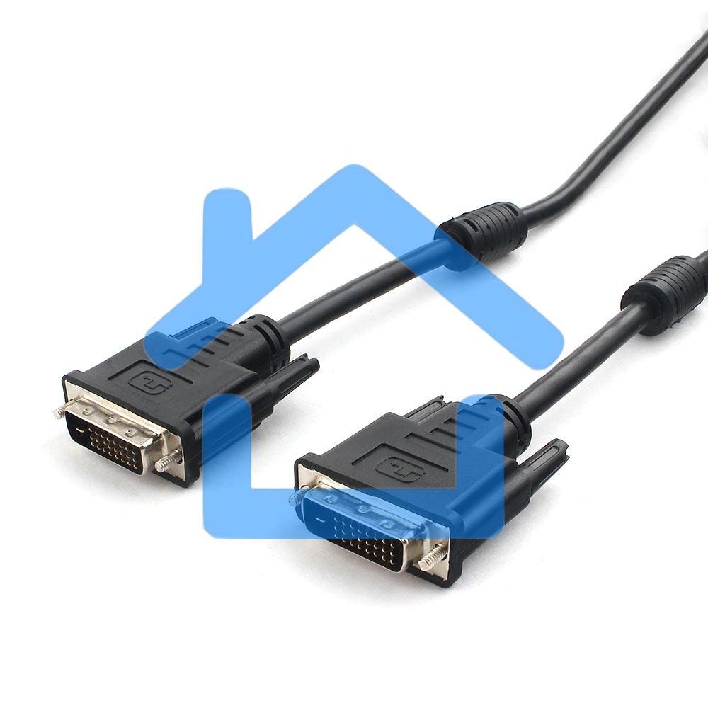 Кабель DVI-D dual link Cablexpert CC-DVI2L-BK-10M, 25M/25M, 10м, черный, экран, феррит.кольца, пакет