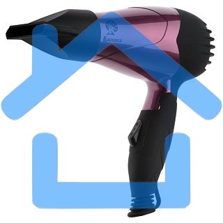 Фен ВАСИЛИСА ФН1-1000 : СКЛАДНАЯ РУЧКА, 1000Вт, фиолет. с черным (Россия)(36)