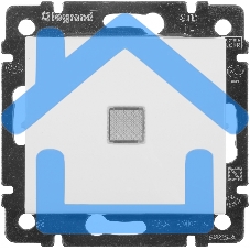 Механизм выключателя 1-кл. СП Valena 10А IP31 с зел. инд. бел. Leg 774410