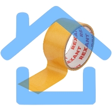 Двухсторонний скотч Rexant, полипропиленовая основа, 48 мм, ролик 5 м