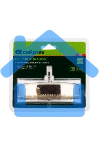 Сверло по керамической плитке и стеклу, 130 х 55 мм, 6 гр.хв-к, с центр. сверлом Сибртех