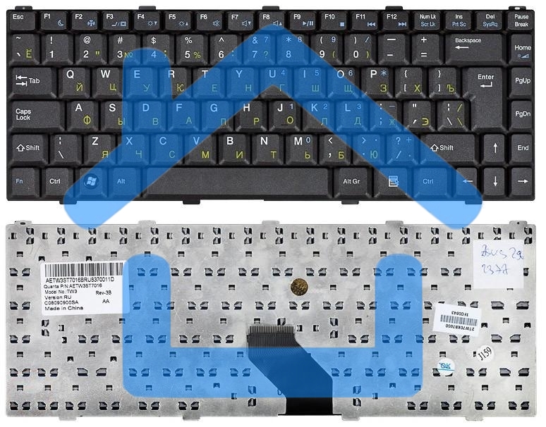 Клавиатура для ноутбука Asus Z96 Z96J Z96F S96J S9 S96J S96 Z84 Z84F Z84J черная