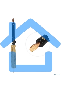 Паяльник ЭПСН 220В 80Вт дерев. ручка ПД Rexant 12-0280