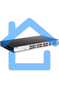 Настраиваемый L2 коммутатор D-Link DGS-1210-28MP/F3A с 24 портами 10/100/1000Base-T и 4 комбо-портами 100/1000Base-T/SFP (24 порта PoE 802.3af/at, PoE-бюджет 193 Вт)