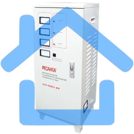 Стабилизатор напряжения Ресанта ACH-9000/3-ЭМ электромеханический трехфазный серый