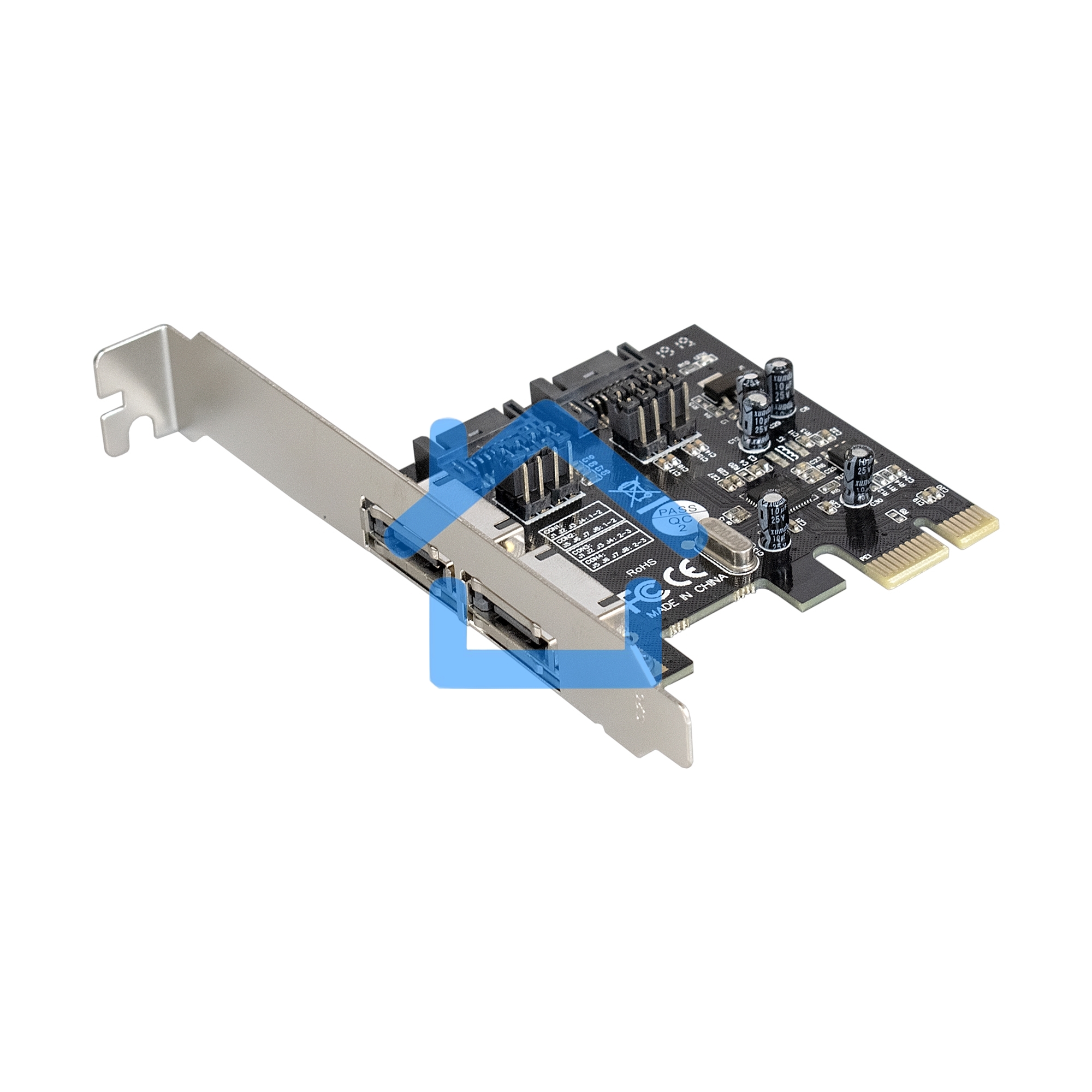 Контроллер ExeGate EXE-501 PCI-E 2.0, SATA3 6Gb/s, 2 int+2 ext (OEM)