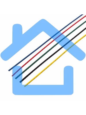 Термоусаживаемые трубки Rexant 2,0/1,0 мм, набор пять цветов, упаковка 50 шт. по 1 м