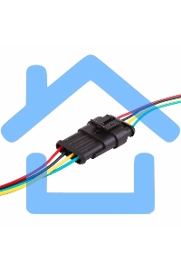 Автомобильный разъем гнездо с проводом 20 см(3-контактный) DJ7031-1.5-21