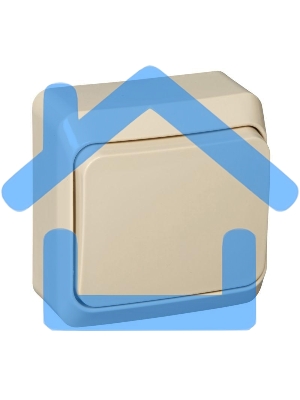 Переключатель 1-кл. ОП Этюд 10А крем. SchE BA10-004K