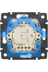 Механизм выключателя 1-кл. СП Valena 10А IP31 с зел. инд. бел. Leg 774410