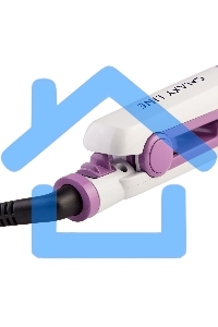 Щипцы для волос Galaxy Line GL 4516, фиолетовый, 45 Вт, максимальная температура 200°С, система ультразвукового распыления воды, съемный резервуар для воды, нагр. элемент с защитой от перегрева, пластины с керам. покрытием, ЖК-дисплей с индикацией темпера