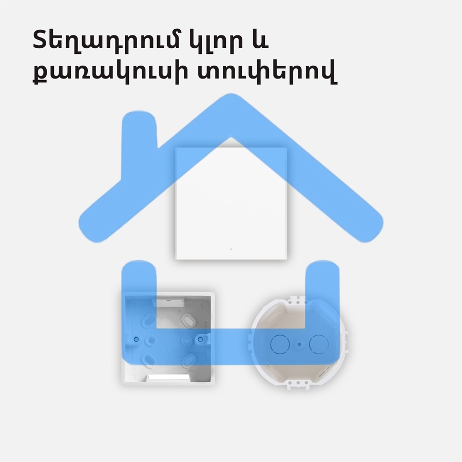 Умный выключатель одноклавишный Aqara Smart Wall Switch H1 (WS-EUK01)