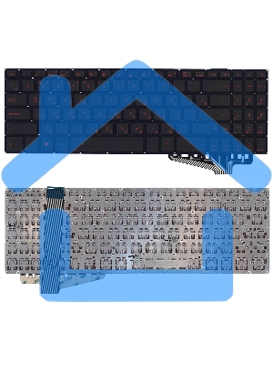 Клавиатура для ноутбука Asus FX570 черная с подсветкой