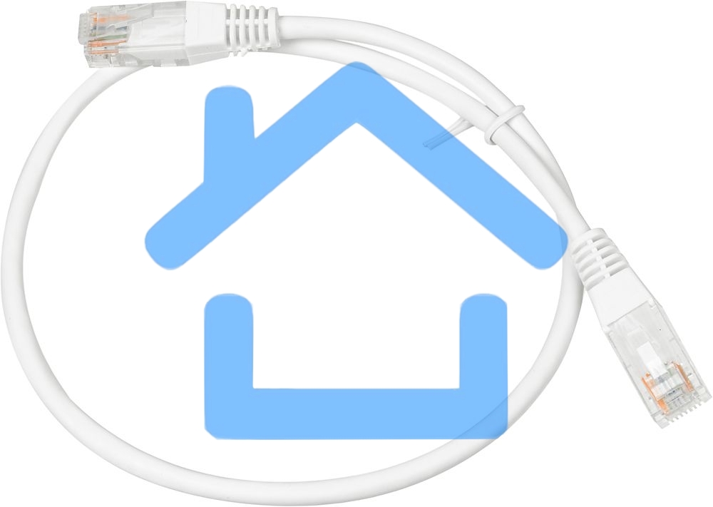 Кабель Патч-корд Lanmaster UTP TWT-45-45-0.5-WH вилка RJ-45-вилка RJ-45 кат.5е 0.5м белый ПВХ