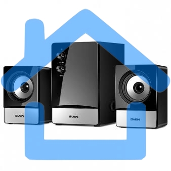 Акустическая система SVEN MS-90 черный (2x2.5W+ сабвуфер 5W, дерево)
