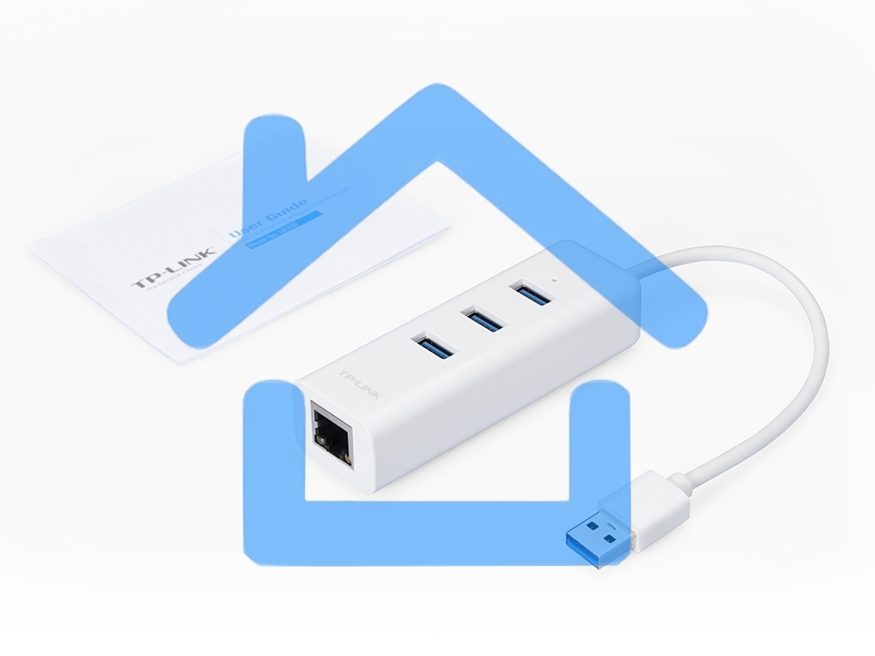 Сетевой адаптер Gigabit Ethernet TP-Link UE330 USB 3.0