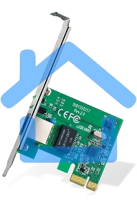 Сетевая карта TP-Link TG-3468 SOHO 32bit Gigabit PCIe, Realtek RTL8168B chipset