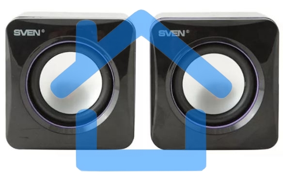 Акустическая система Sven 315 2.0 черный 5Вт