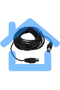 ВЧ кабель Rexant ТВ штекер - ТВ штекер, длина 3 метра, черный