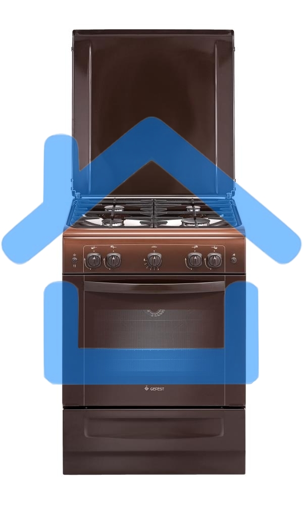 Плита газовая Gefest ПГ 6100-01 0001 коричневый, конфорок 4 шт, духовка 52 л, 60 см x 85 см x 60 см