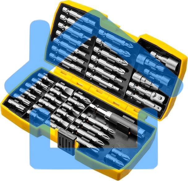 Набор STAYER PROFI: Биты многофункц. CR-MO, головок и адаптеров в боксе, 44 предмета 26135-H44