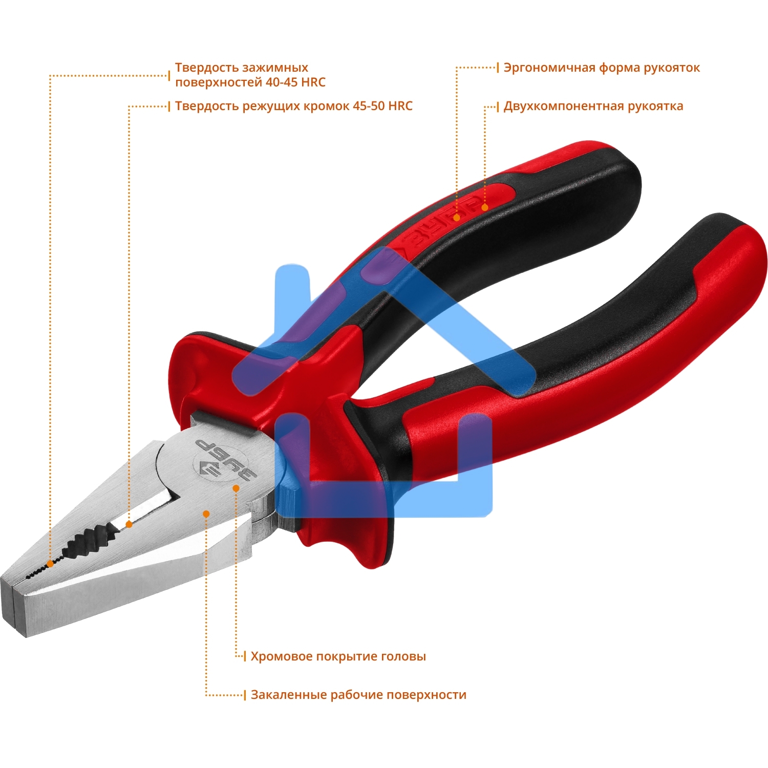 Плоскогубцы комбинированные, 160мм 22024-1-16_z01 ЗУБР