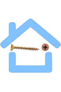 Саморез универсальный KRANZ 5х40, желтый цинк, упаковка поставщика ( 6 000 шт. )