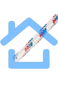 Фал плетеный СИБРТЕХ полипр. 16-прядный с полипр. серд. 8 мм, бухта 100 м, 520 кгс СИБРТЕХРоссия 93966