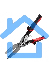 Ножницы по металлу Matrix, удлиненные, 290 мм, прямой рез, CrMo, 2-комп.обрезиненные рук-ки, PRO