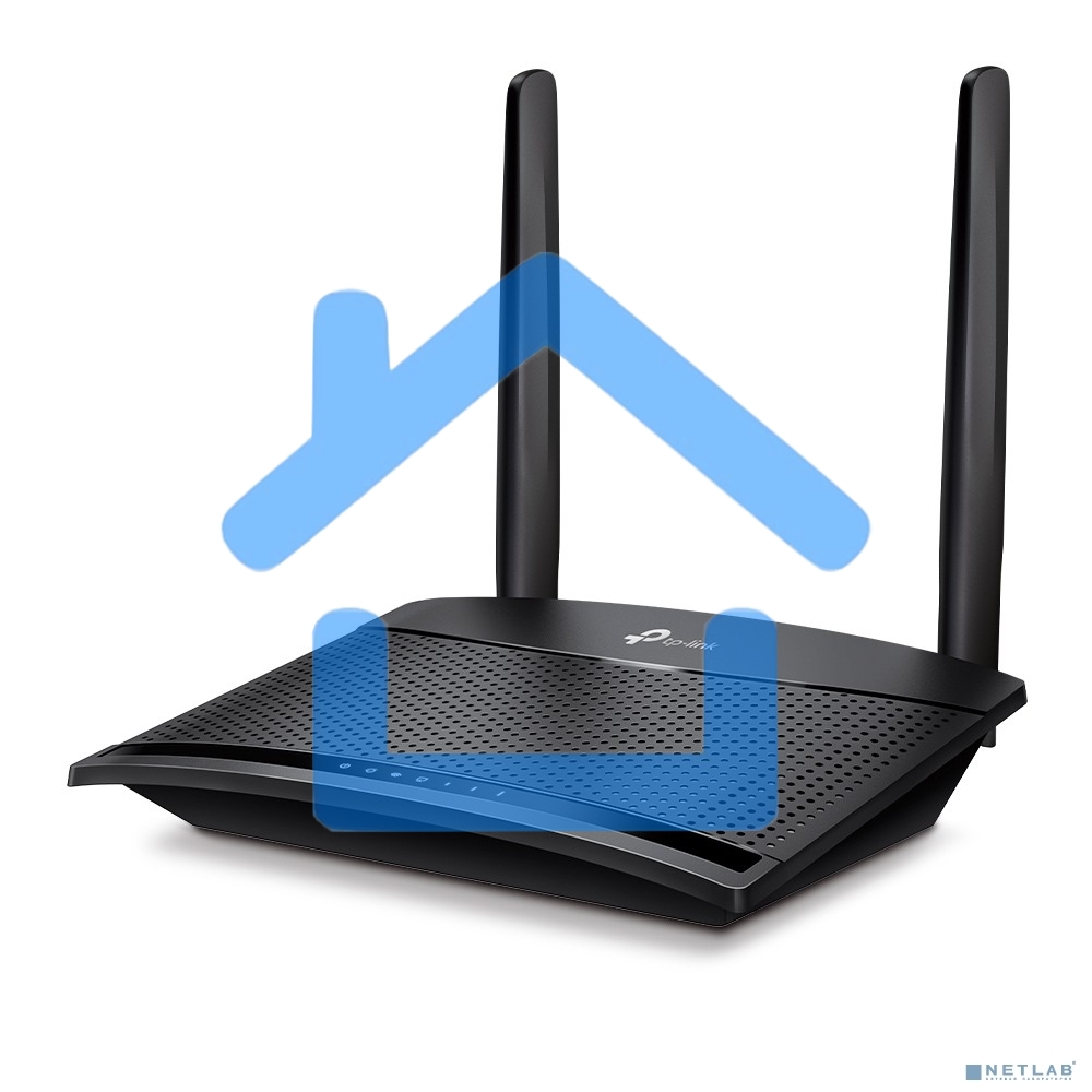 Роутер беспроводной TP-Link TL-MR100 N300 10/100BASE-TX/4G(3G) cat.4 черный