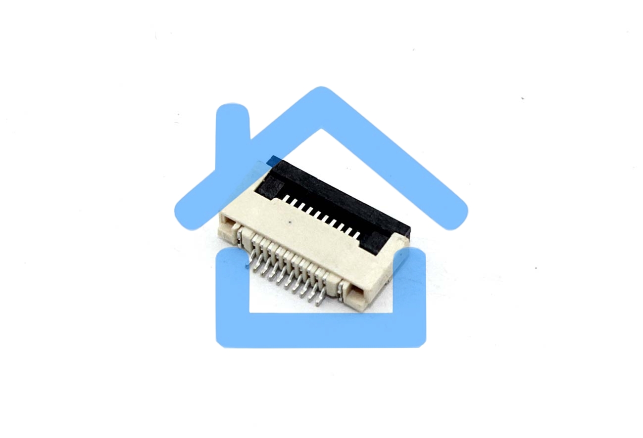 Разъем FPC Flip-Lock 0510-10RLGF 10 pin высота 1мм шаг 0,5мм