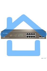 Коммутатор управляемый IP-COM G3310F, настенный, 1000 Мбит/сек, 8 port, SFPx2