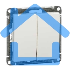 Механизм выключателя 2-кл. СП W59 10А IP20 10АХ бел. SchE VS510-252-1-86