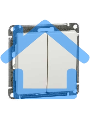 Механизм выключателя 2-кл. СП W59 10А IP20 10АХ бел. SchE VS510-252-1-86