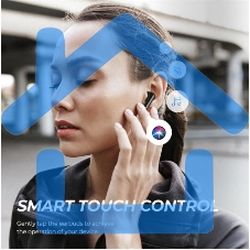 Наушники SoundPEATS TWS TrueAir QCC3020 Bluetooth 5.0 600мА·ч d14.2мм IPX5 черный