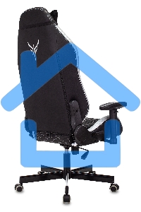 Кресло игровое Knight Neon черный/серебряный соты эко.кожа с подголов. крестовина металл