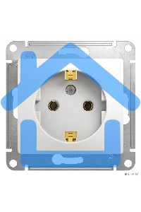 Механизм розетки 1-м СП Glossa 16А с заземл. бел. SchE GSL000143