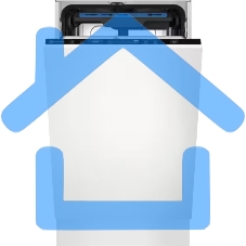 Встраиваемая посудомоечная машина Electrolux KEAC3200L, черный, 44.6 см, 10 компл., 46 дБ, класс E