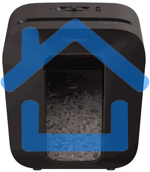 Шредер Fellowes PowerShred LX25 черный (секр.P-4)/перекрестный/6лист./11.5лтр./скрепки/скобы/пл.карты