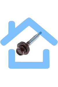 Саморез кровельный KRANZ 4,8х35мм, окрашенный RAL 8017, короб (250 шт/уп)