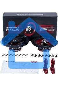 Колонки автомобильные Kicx SP 165, 130Вт, 90дБ, 4Ом, 16.5см, (6 1/2дюйм) (ком.:2кол.)