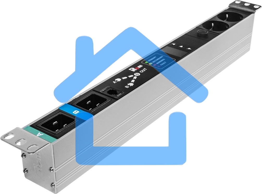 Блок розеток АВР Rem R-16-2S-T-440-2XC20 1U 19